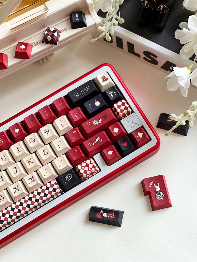 Alice in Wonderland Keycap Set, Cherry Profile, PBT Dye Sub Key Cap