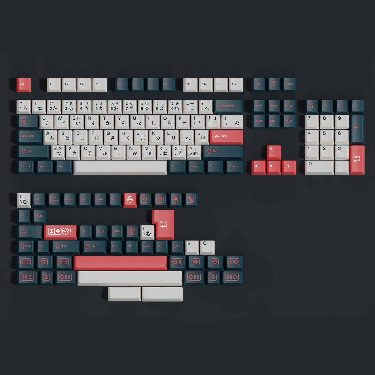 GMK Bentō Keycap Set, Cherry Profile, Dye Sub PBT Key Cap