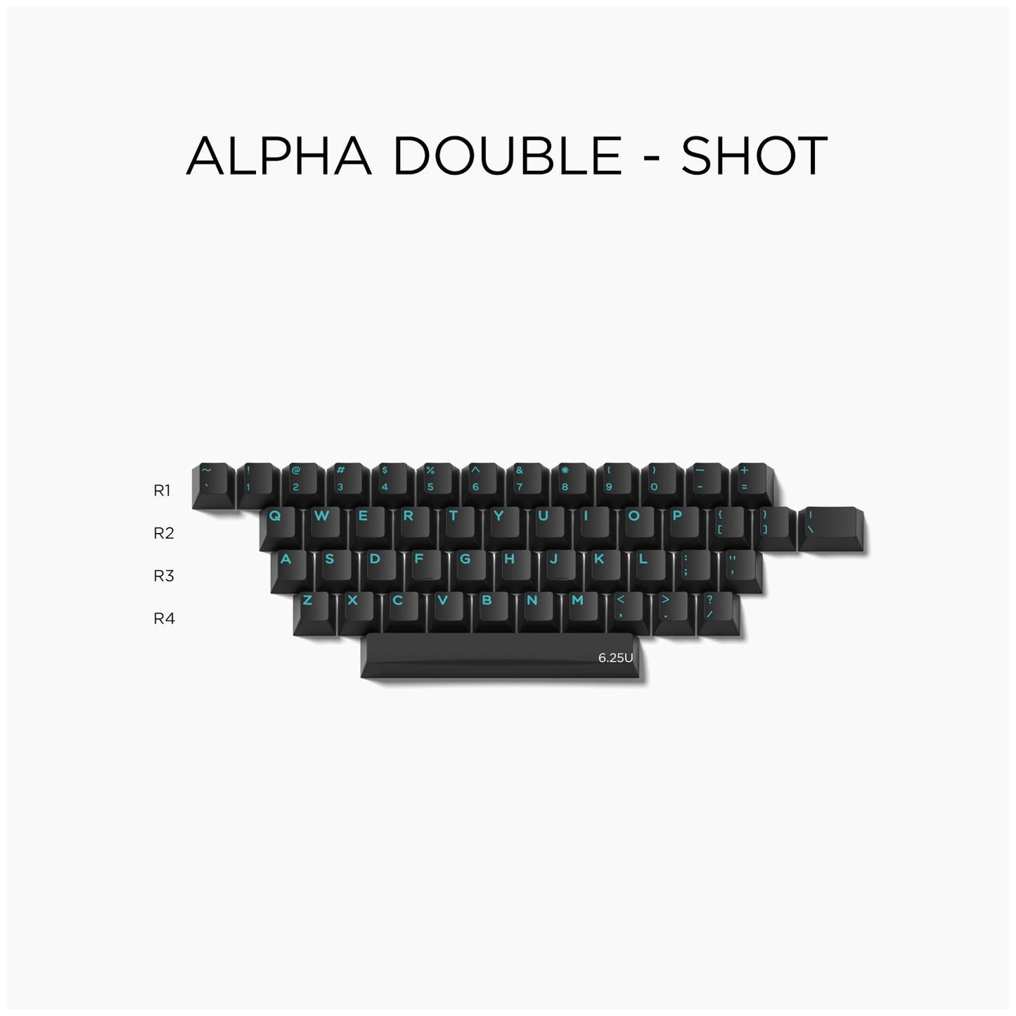 Domikey Miami Nights Keycap Set, Cherry Profile, Double Shot ABS Key Cap