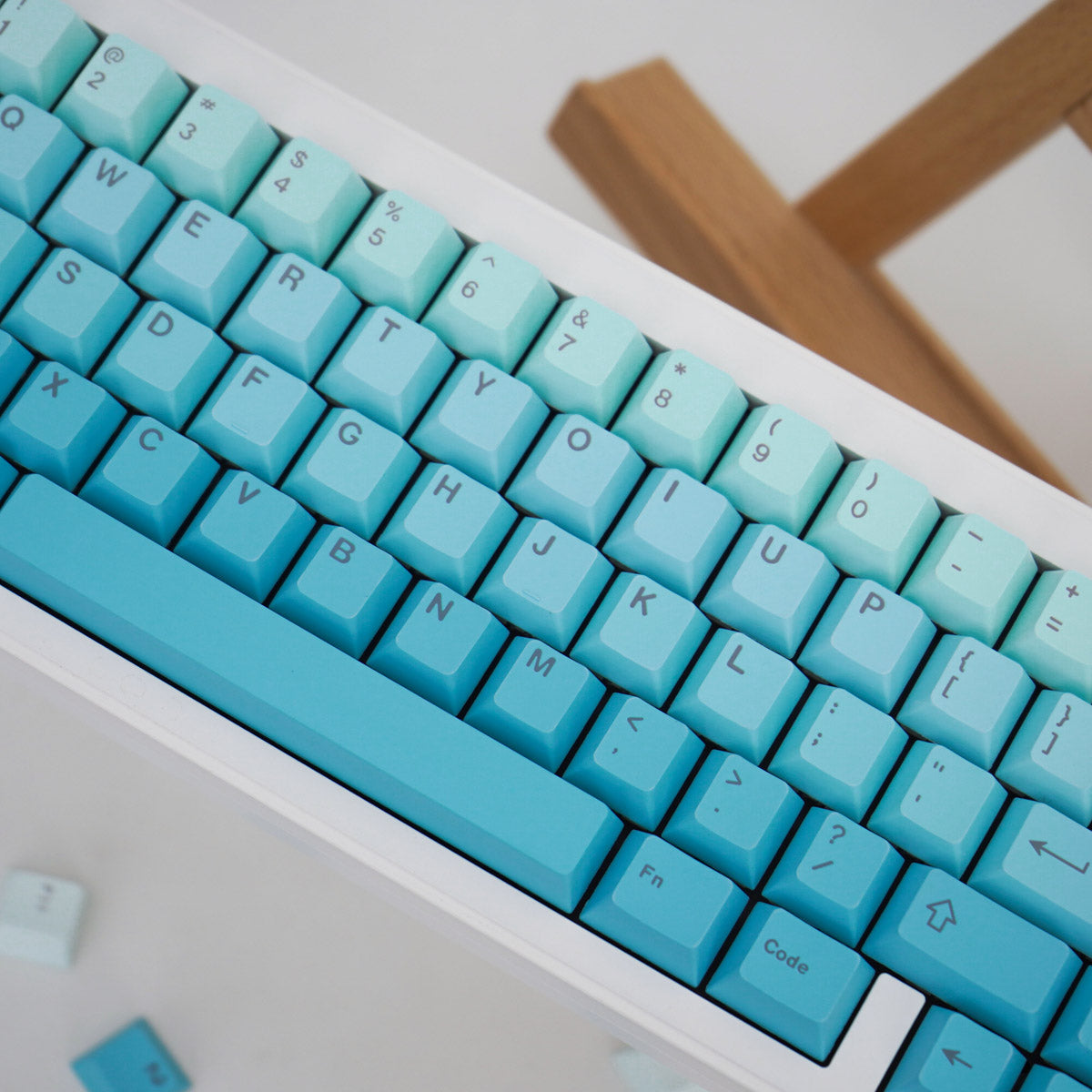 Gradient Blue Keycap Set, Cherry Profile, Dye Sub PBT Key Cap