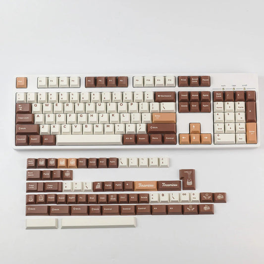 GMK Tiramisu Keycap Set, Cherry Profile, PBT Dye Sub Key Cap