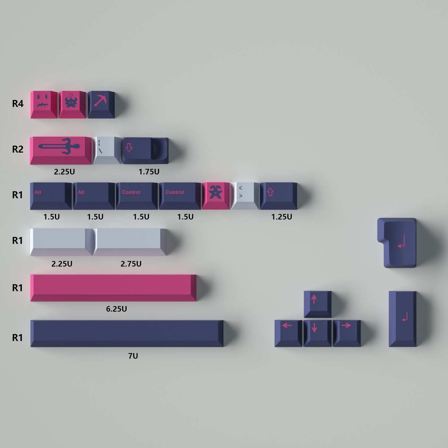 GMK Cojiro Keycap Set, Cherry Profile, Dye Sub PBT Key Cap