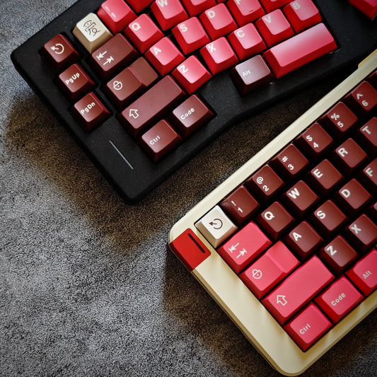 Aifei Red Velvet Cake Keycap Set, Cherry Profile, Double Shot ABS Key Cap