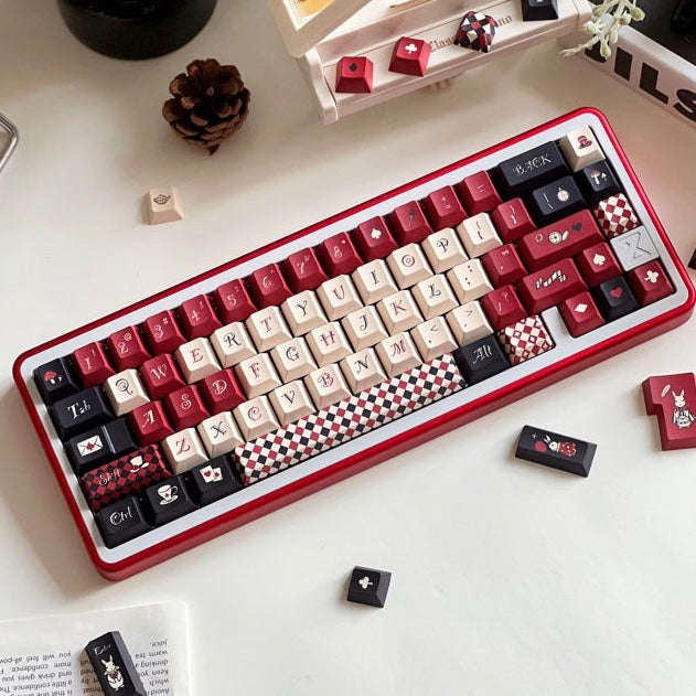 Alice in Wonderland Keycap Set, Cherry Profile, PBT Dye Sub Key Cap
