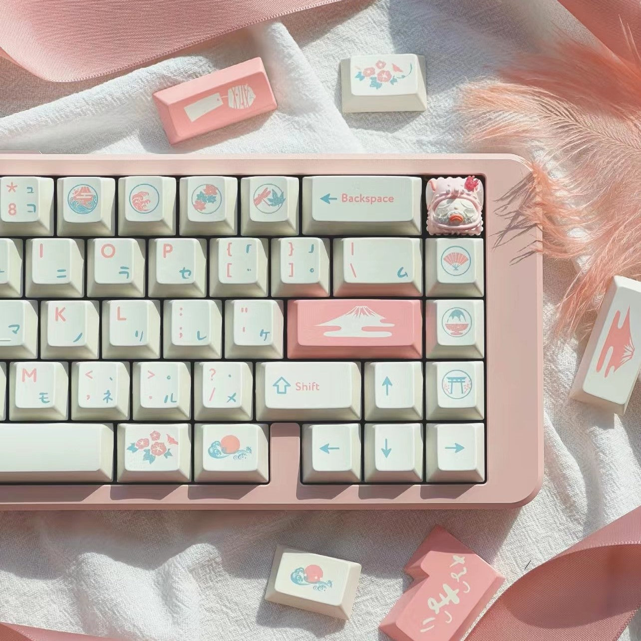 KeyByeLab Summer Festival Keycap Set, Cherry Profile, Dye Sub PBT Key Cap