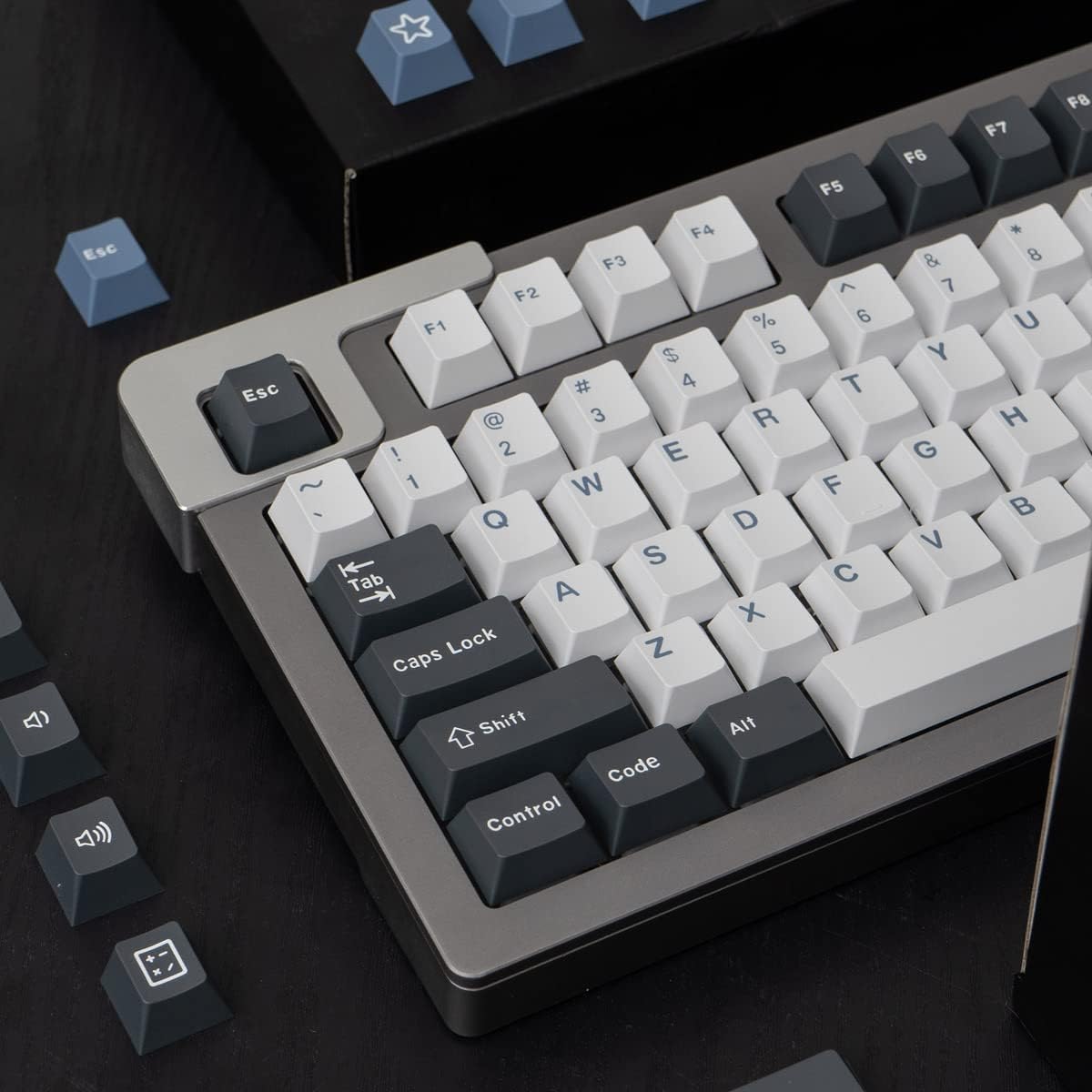 GMK Arctic Keycap Set, Cherry Profile, Double Shot PBT Key Cap