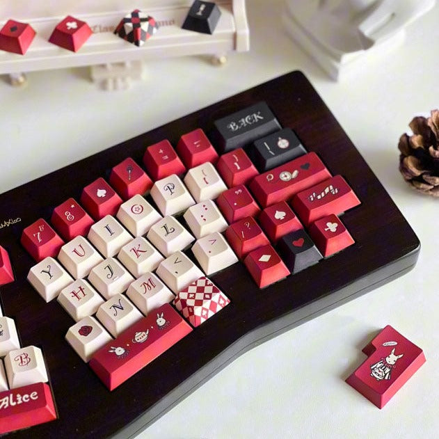 Alice in Wonderland Keycap Set, Cherry Profile, PBT Dye Sub Key Cap