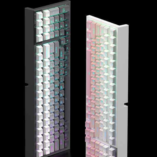 Gradient Top Shine Through Keycap Set, Cherry Profile, Double Shot PBT