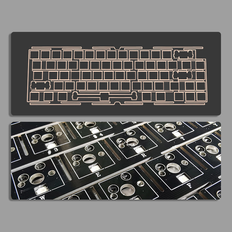 AL65 Gasket Aluminum Gasket Mechanical Keyboard Barebone