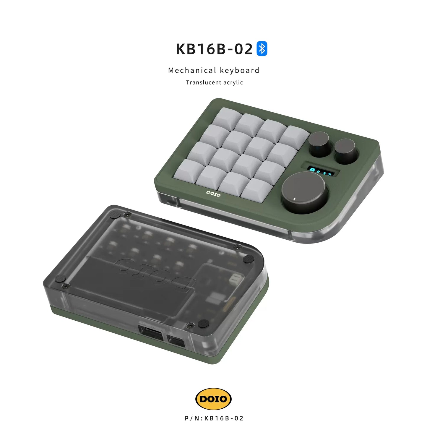 DOIO Megalodon Wireless Triple Knob Macropad