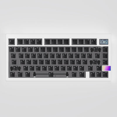 FinalKey V81 Plus 75% Gasket Aluminum Mechanical Keyboard Barebone with LCD screen