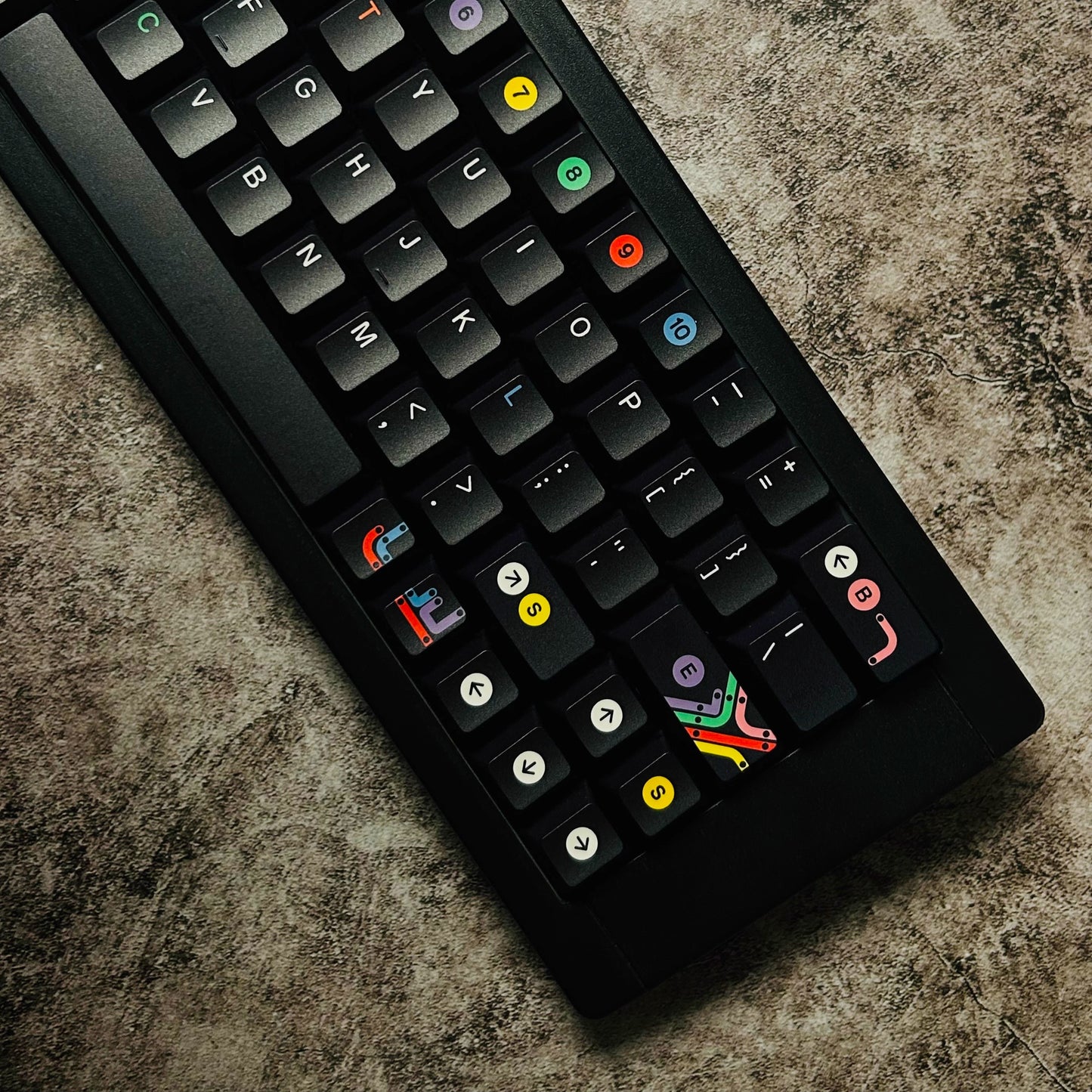 GMK Metro System Keycap Set, Cherry Profile, Dye Sub PBT Key Cap