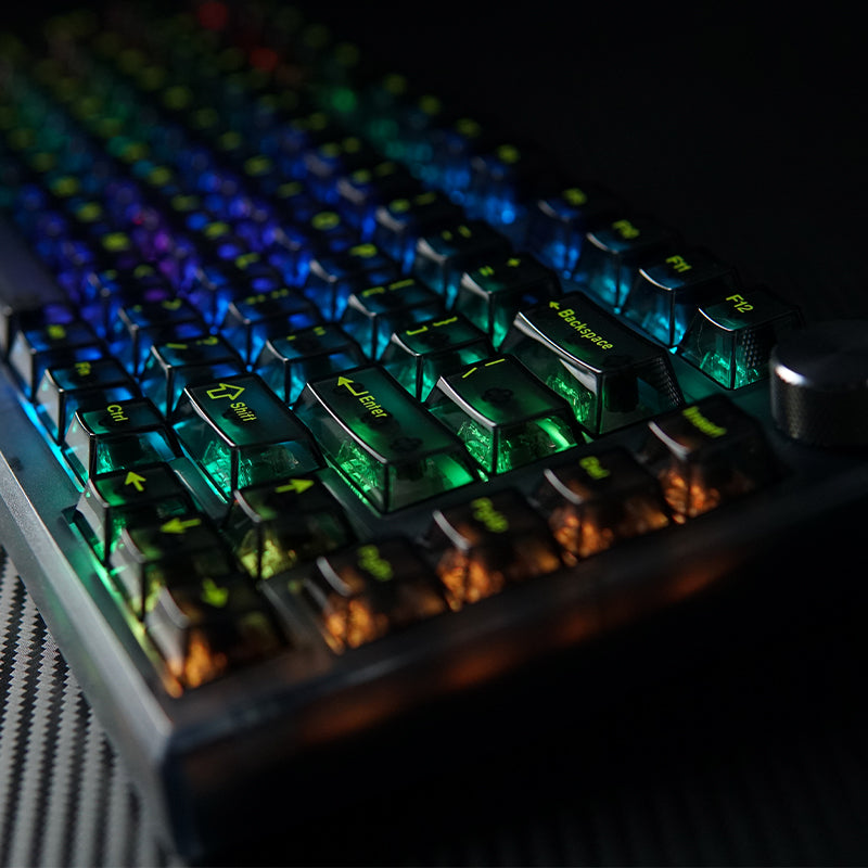 FL Esports - MK750 Gasket 75% Transparent Custom Mechanical Keyboard