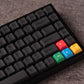 Minimalist Black Keycap Set, Cherry Profile, Dye Sub PBT Keycap