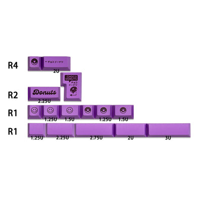 DMK Chocolate Donut Keycap Set, Cherry Profile, PBT Dye Sub Key Cap