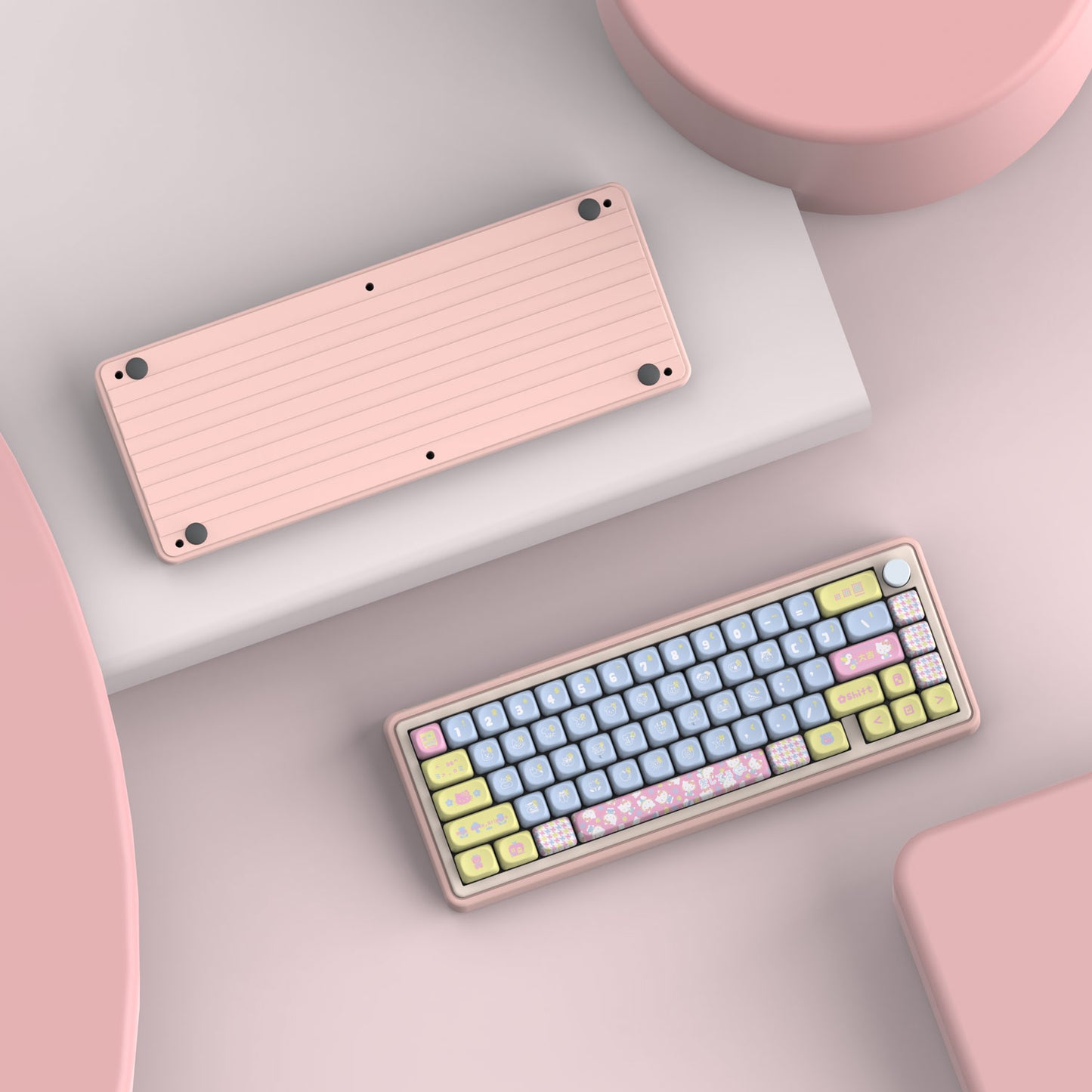 Zouya LMK67 QMK Aluminum Mechanical Keyboard Barebone