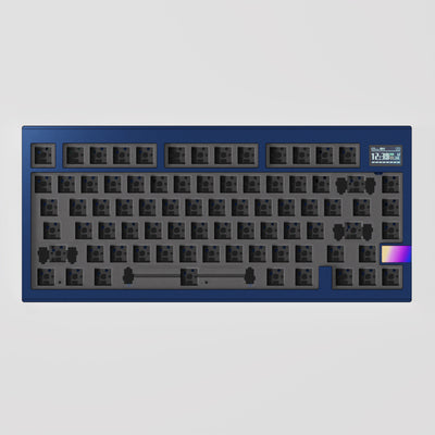 FinalKey V81 Plus 75% Gasket Aluminum Mechanical Keyboard Barebone with LCD screen