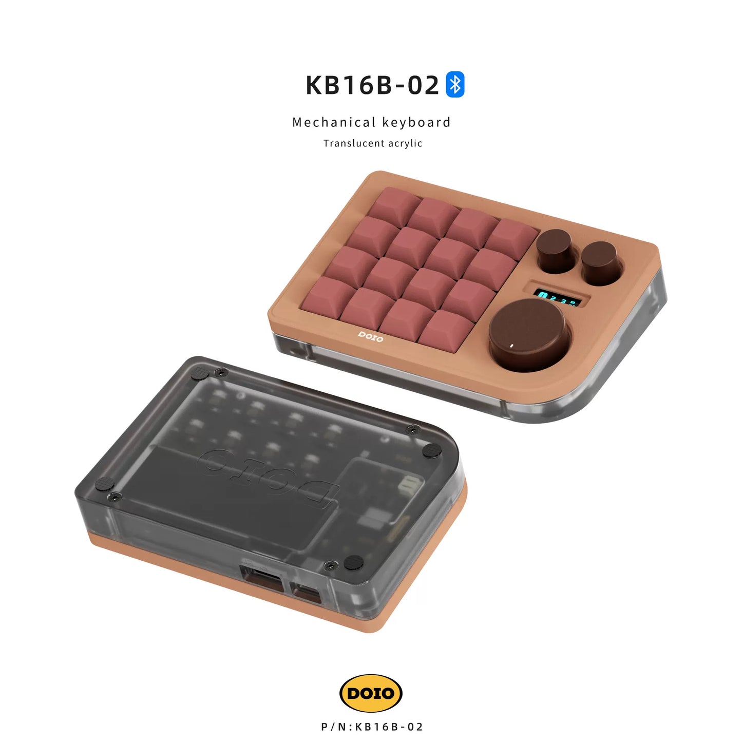 DOIO Megalodon Wireless Triple Knob Macropad