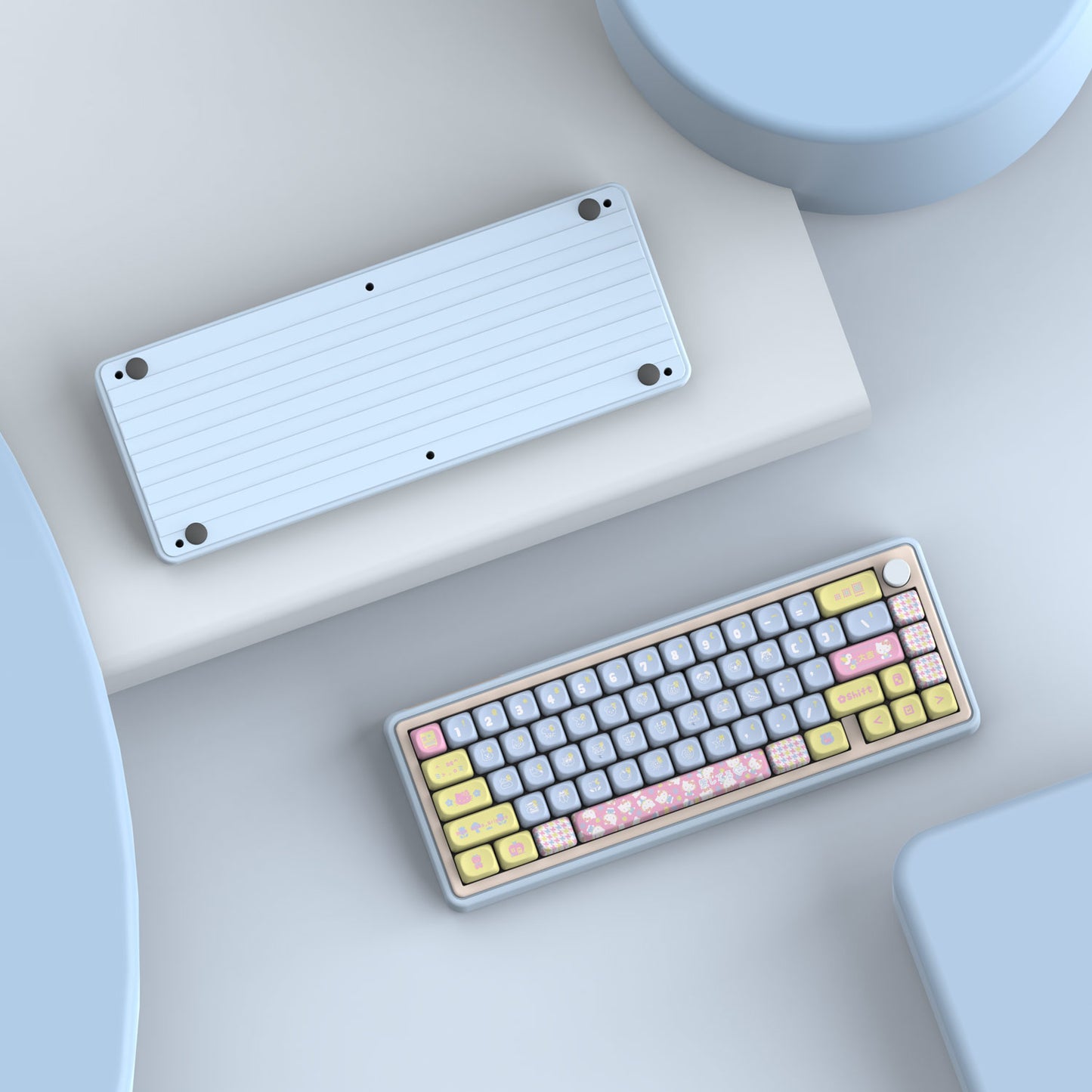 Zouya LMK67 QMK Aluminum Mechanical Keyboard Barebone