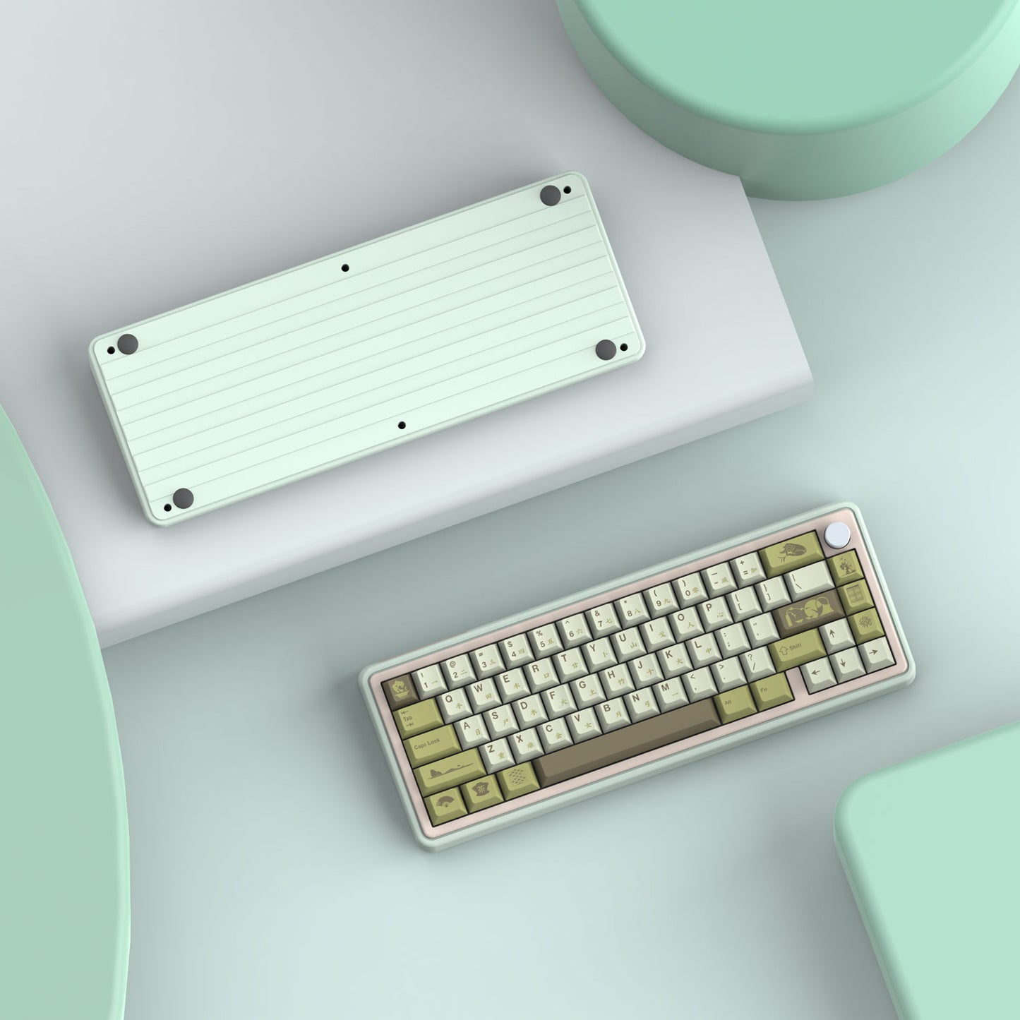 Zouya LMK67 QMK Aluminum Mechanical Keyboard Barebone