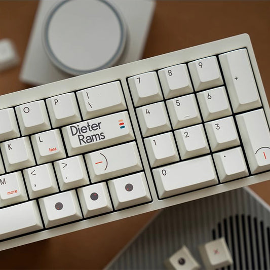 FBB T52 Dieter Rams Keycap Set, Cherry Profile, Dye Sub PBT Key Cap