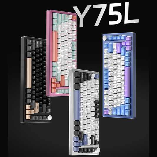 Yindiao Y75L Aluminum Mechanical Wired Keyboard Barebone