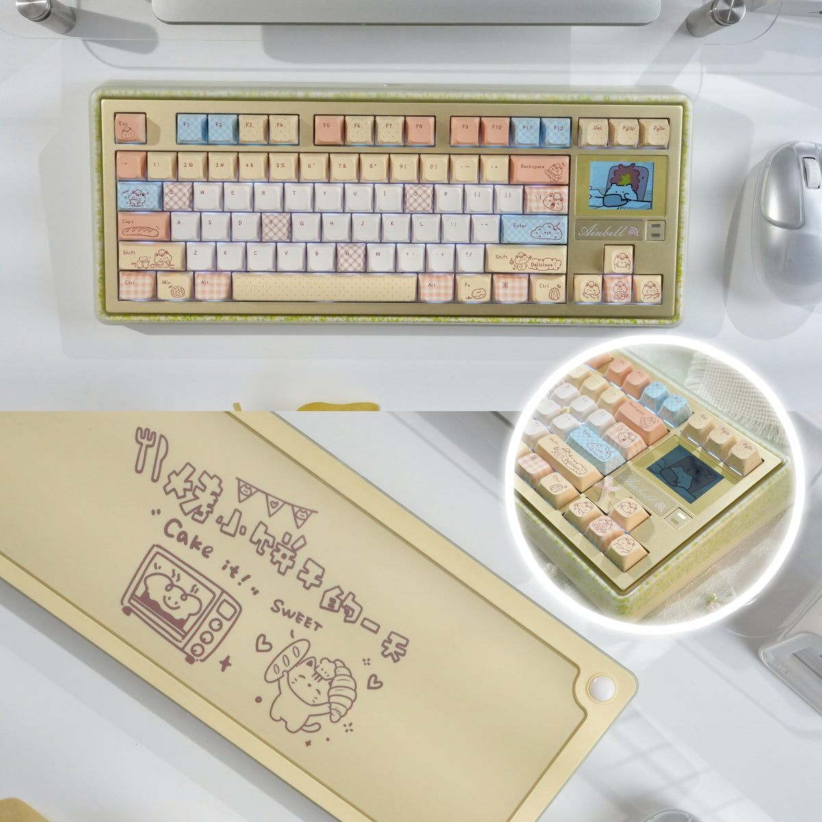 Ainbell Base81 Cute Custom Design Keyboard