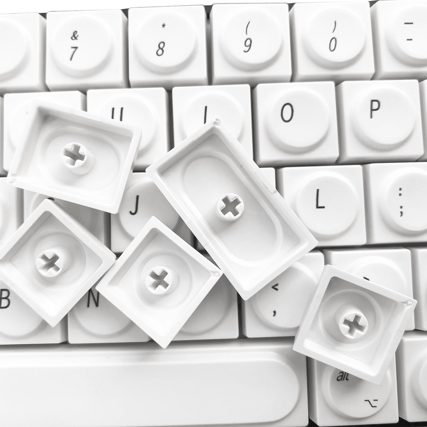 Apple Style Keycap Set, Building Block Style, Dye Sub PBT