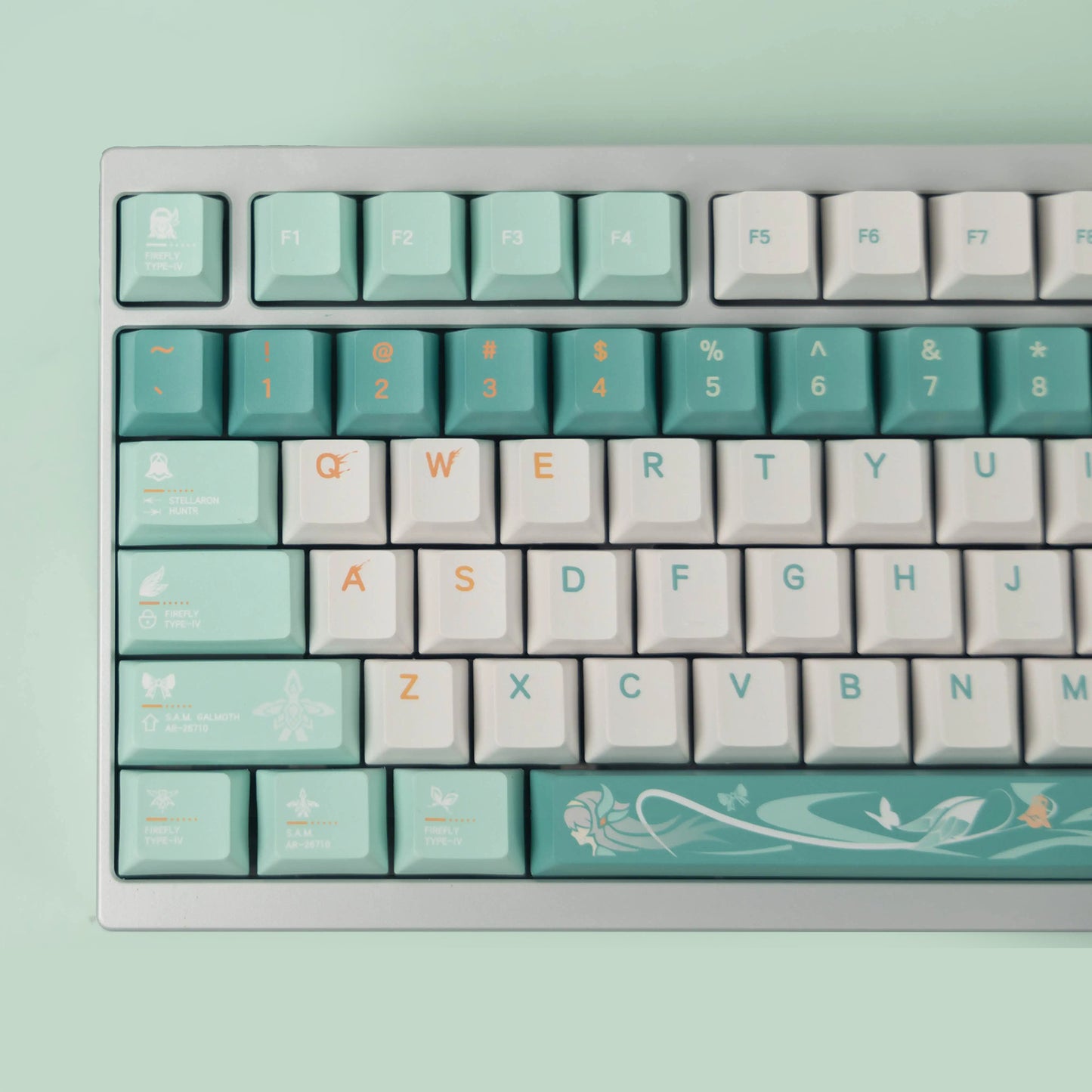 Honkai: Star Rail AR-26710 Firefly Keycap Set, Cherry Profile, Dye Sub PBT Key Cap
