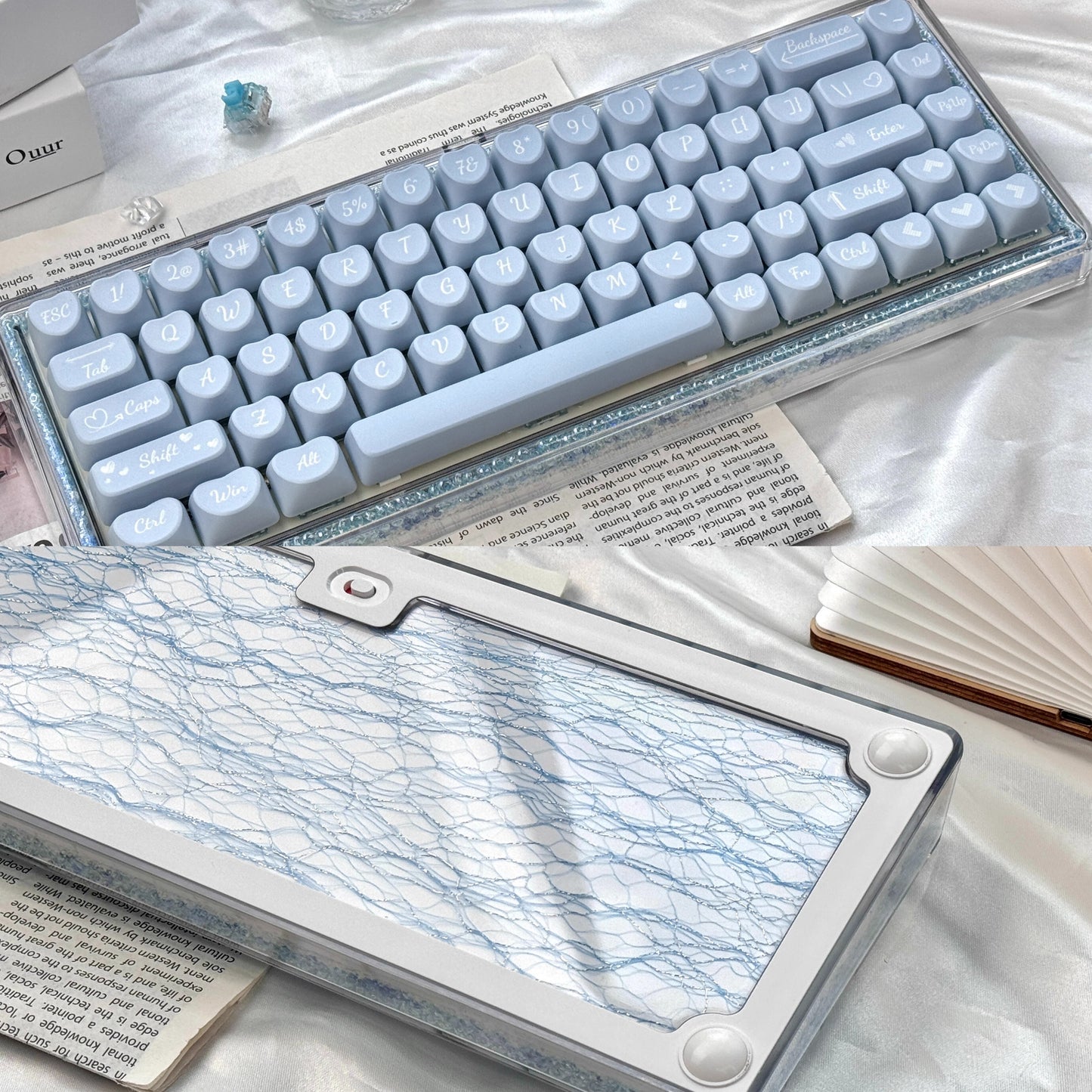 Ainbell Base68 (Bubble Beads) Cute Custom Design Keyboard