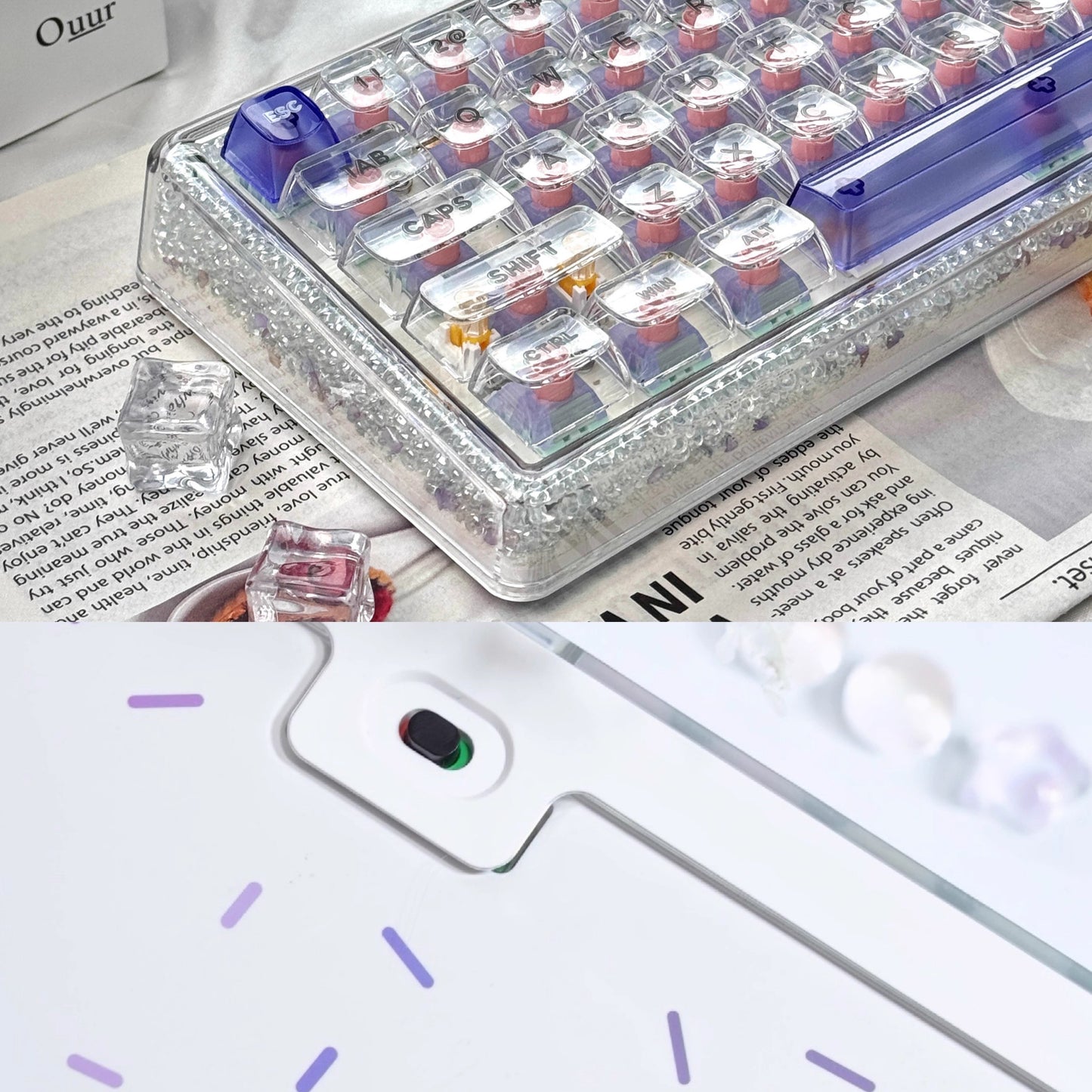 Ainbell Base68 (Bubble Beads) Cute Custom Design Keyboard