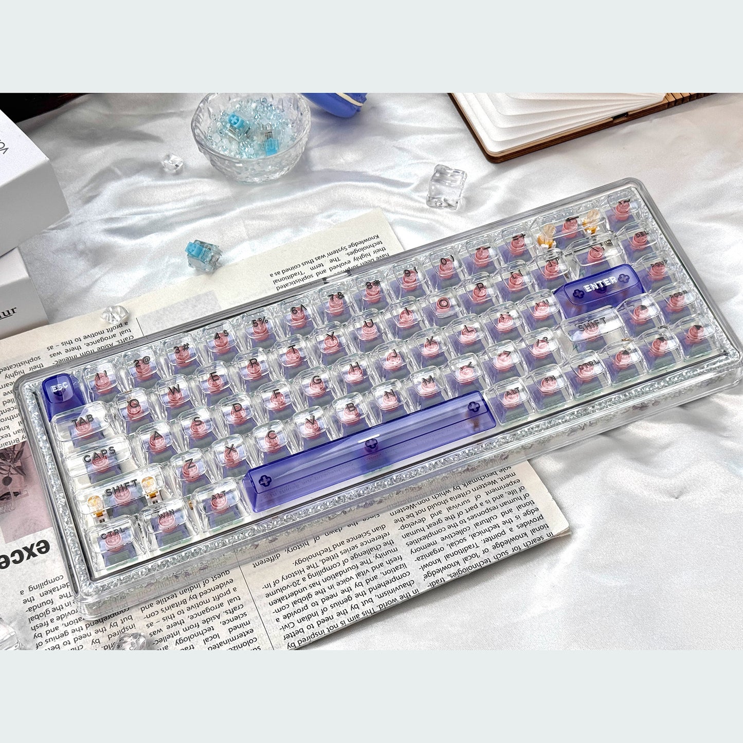 Ainbell Base68 (Bubble Beads) Cute Custom Design Keyboard
