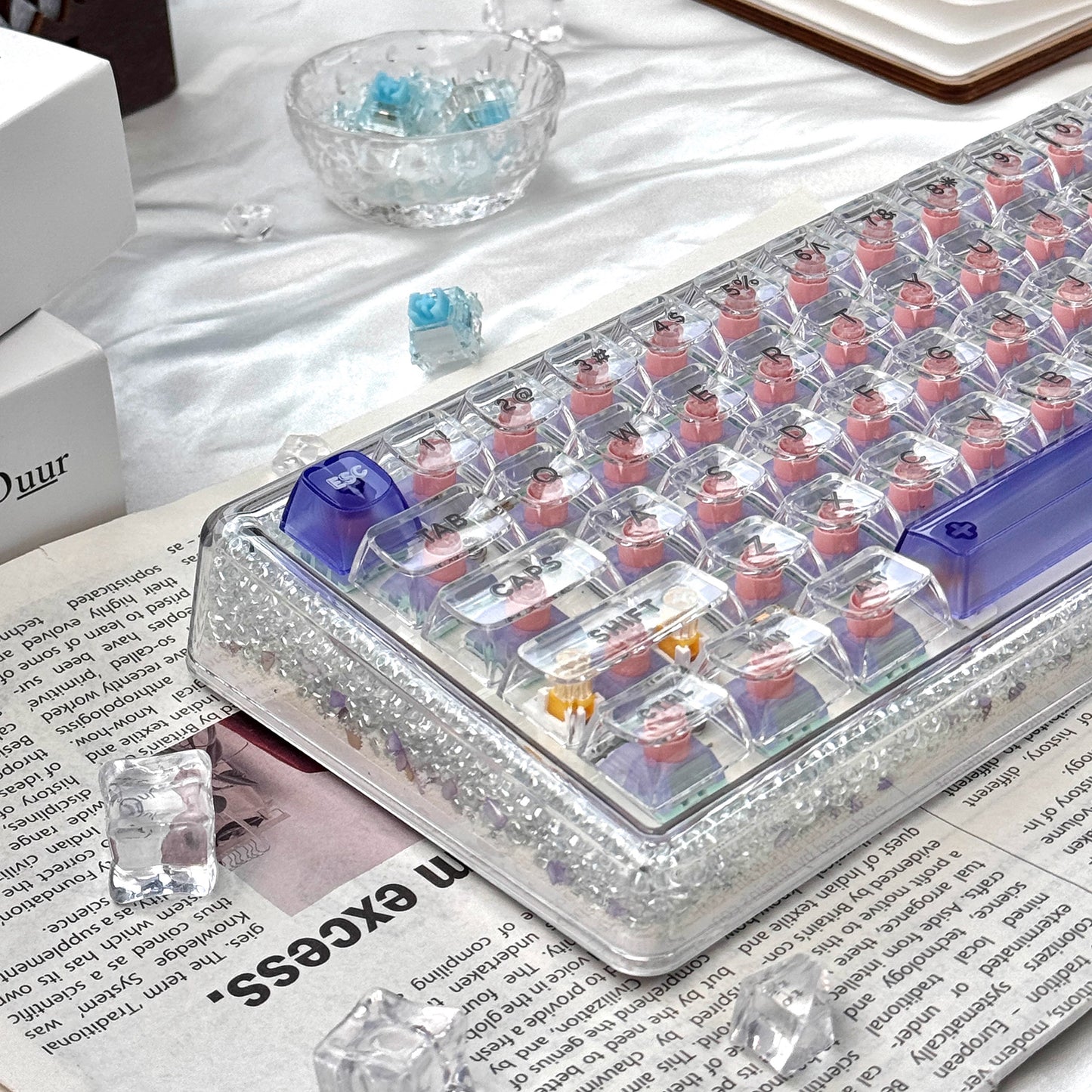 Ainbell Base68 (Bubble Beads) Cute Custom Design Keyboard