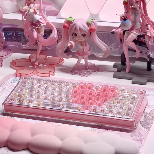 Ainbell Base68 (Pink Heart) Cute Custom Design Keyboard