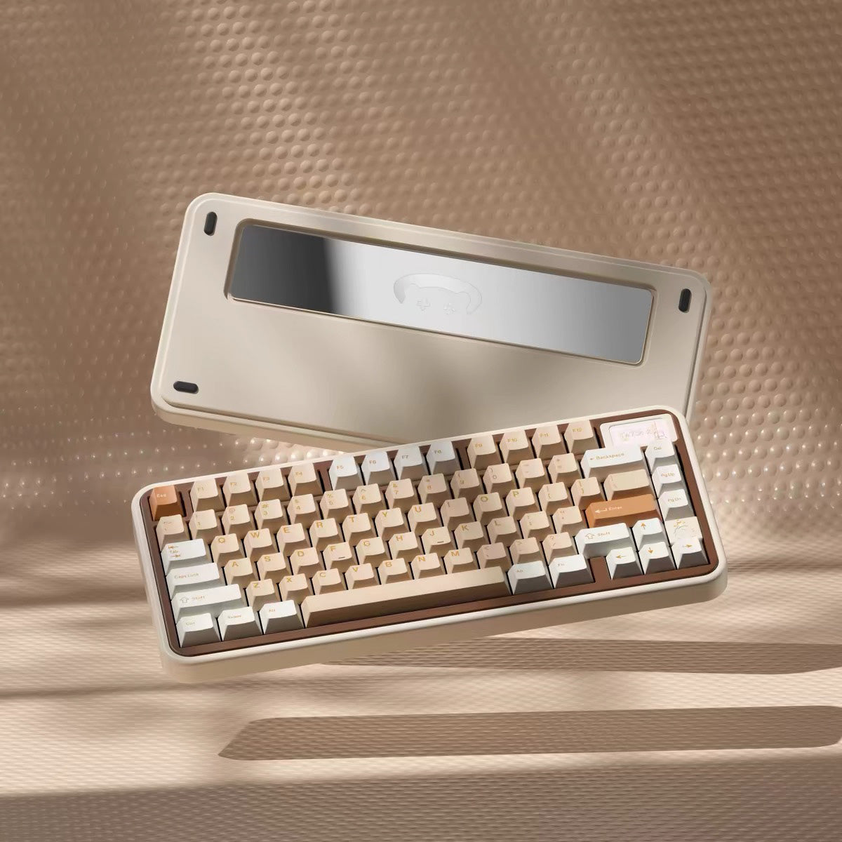 Bear75V2 Aluminum Mechanical Keyboard Barebone with Screen