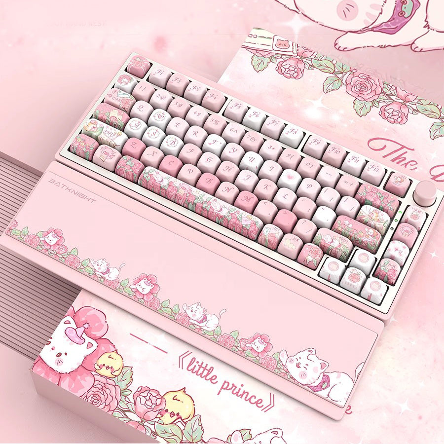 BK75 Custom Mechanical Keyboard - Pink