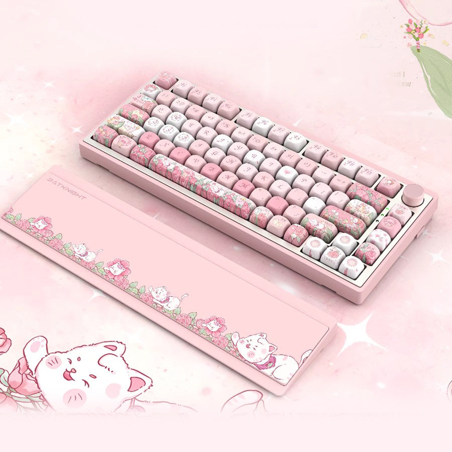 BK75 Custom Mechanical Keyboard - Pink