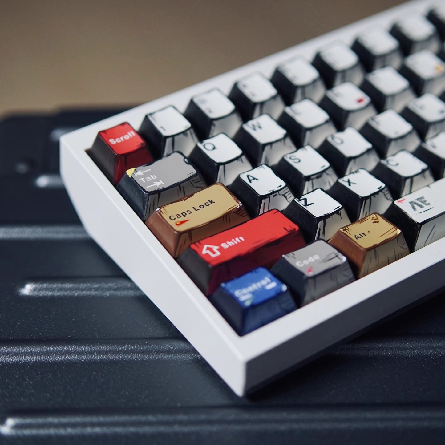Comics Mixed Lights Keycap Set, Cherry Profile, PBT Dye Sub Key Cap