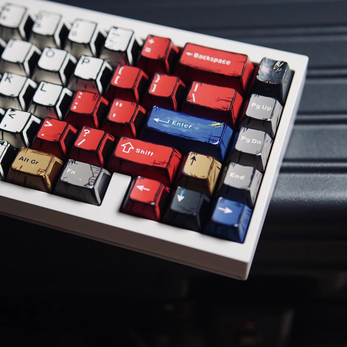 Comics Mixed Lights Keycap Set, Cherry Profile, PBT Dye Sub Key Cap
