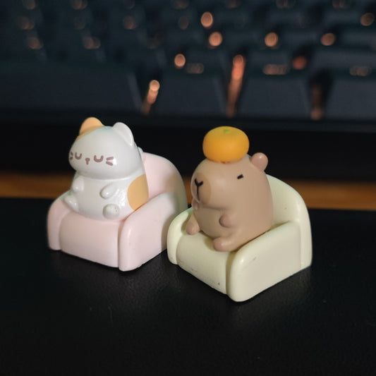 Cute Couch Animals Artisan Keycap