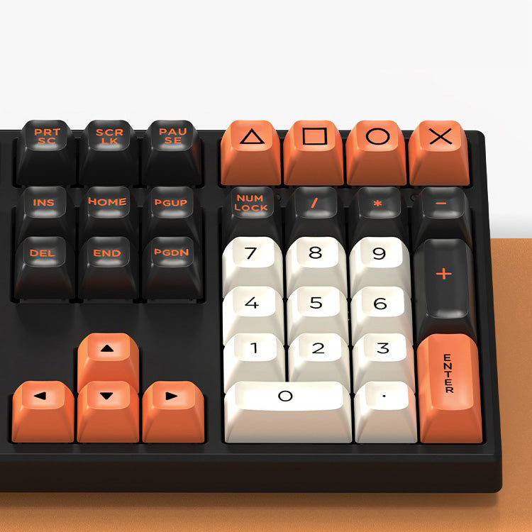 Large Carbon DAGK Keycap Set, ASA Profile, Double Shot ABS Key Cap