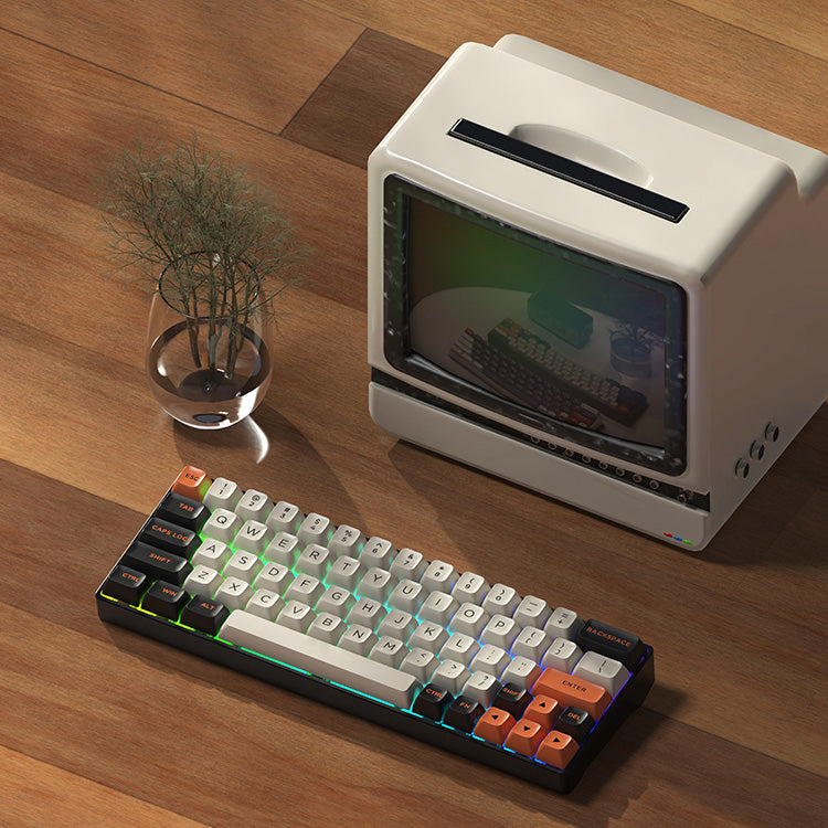 Large Carbon DAGK Keycap Set, ASA Profile, Double Shot ABS Key Cap