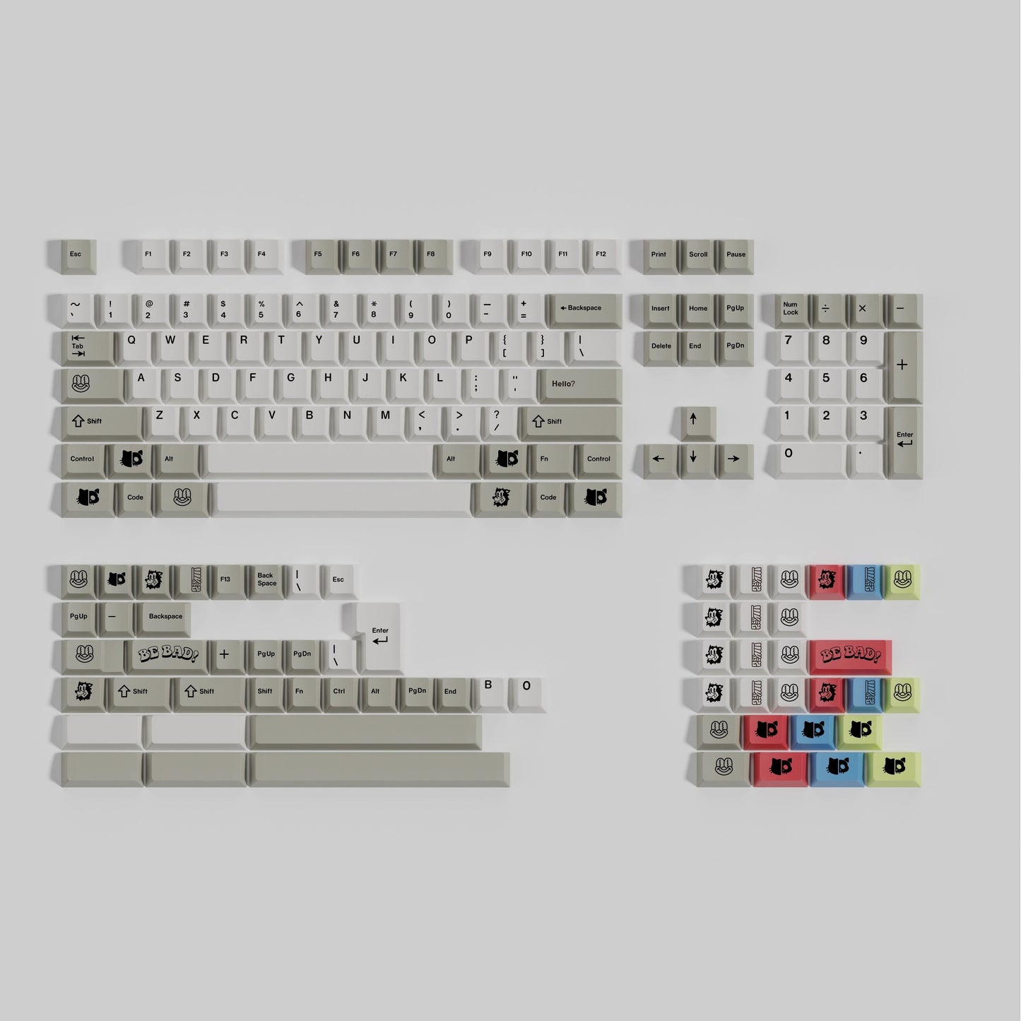 DSC Deadbeats Keycap Set, Cherry Profile, Dye Sub PBT Key Cap