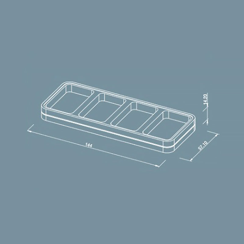 CNC Aluminum Stackable Accessories Rectangular Tray