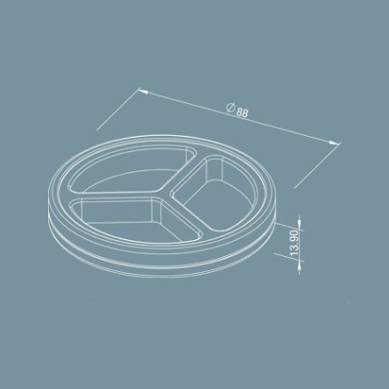 CNC Aluminum Stackable Accessories Rounded Tray