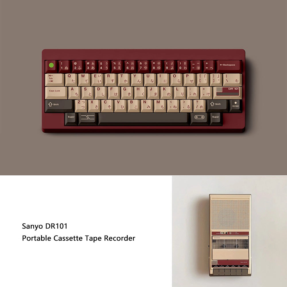 FBB DR101-JP Keycap Set, Cherry Profile, Dye Sub PBT