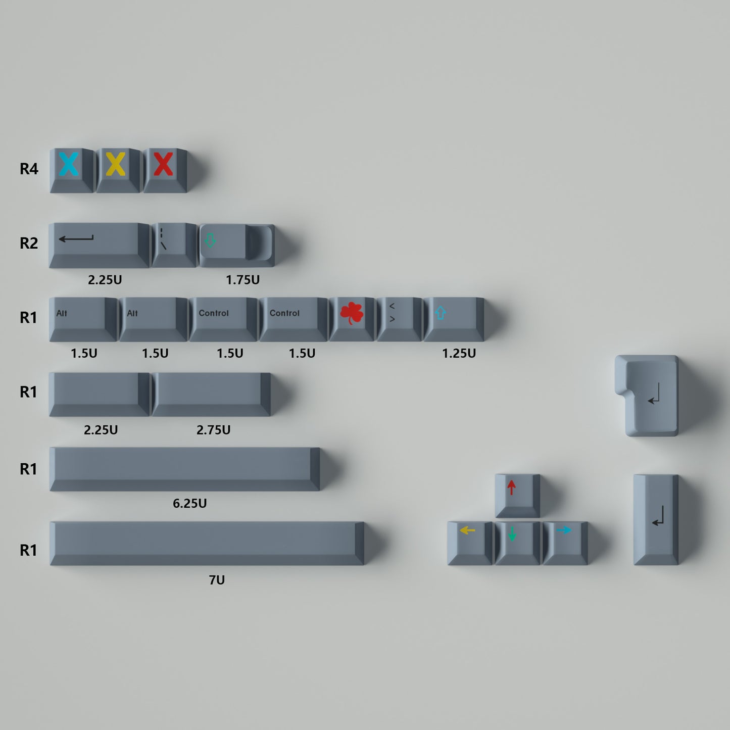 GMK Dualshot Keycap Set, Cherry Profile, PBT Dye Sub Key Cap