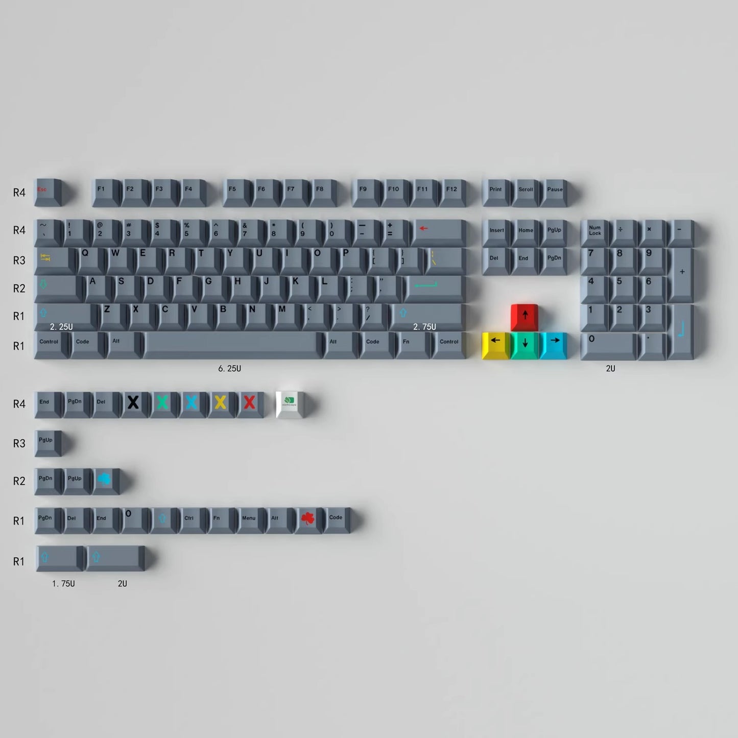 GMK Dualshot Keycap Set, Cherry Profile, PBT Dye Sub Key Cap