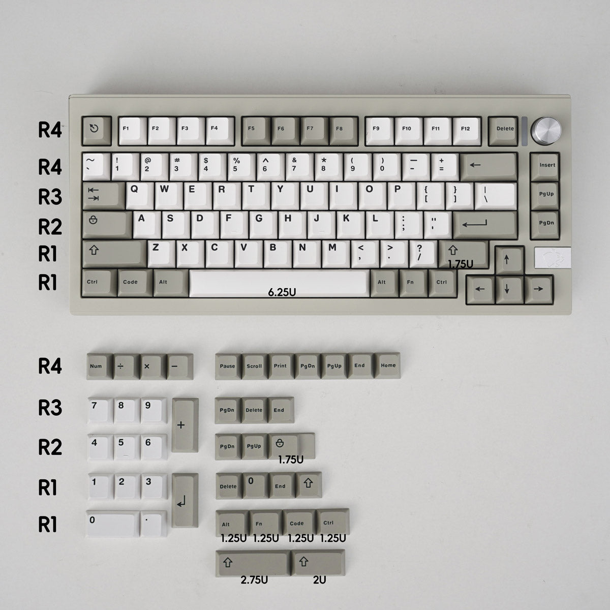 GMK Icon 8008 Keycap Set, Cherry Profile, Double Shot ABS Key Cap