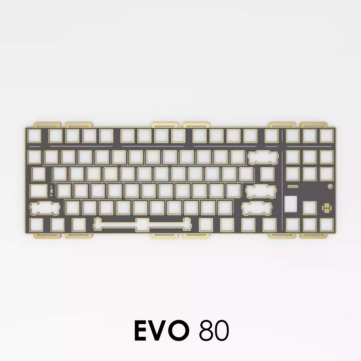 EVOWORKS Evo80 Keyboard, ANSI/ISO Switch Plate